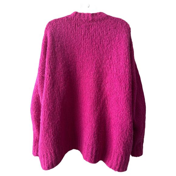Isabel Marant Étoile Pink Alpaca Wool Blend Oversized Sweater, Size S/ 36 - Picture 11 of 15